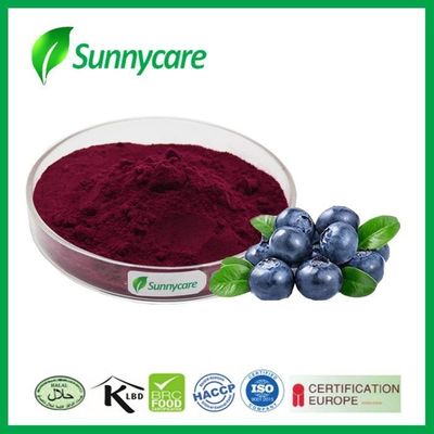 25% Anthocyanin Custom Ingredients Water Soluble Blueberry Fruit Powder CAS 84082-34-8